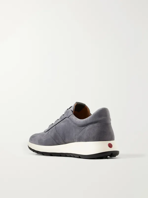 Tod’s Paneled Suede Sneakers Gray (XXM79K0IP51J17) (4)