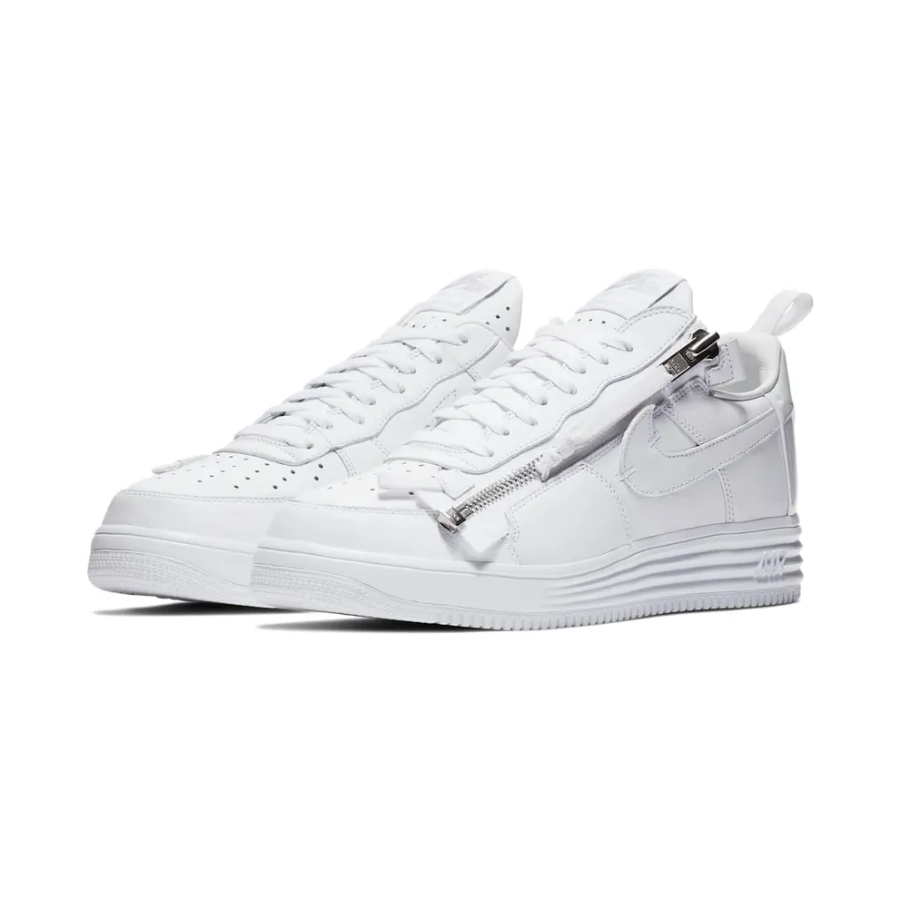 Nike x Acronym Air Lunar Force 1 Low All White (2017) (AF100) (AJ6247-100)