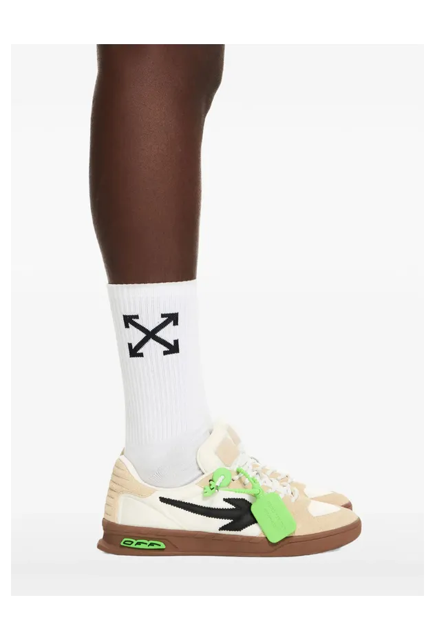 Off-white End of Play Patch Suede-panelled “Neutrals/White” (M2ALS6F002 WHIBE)