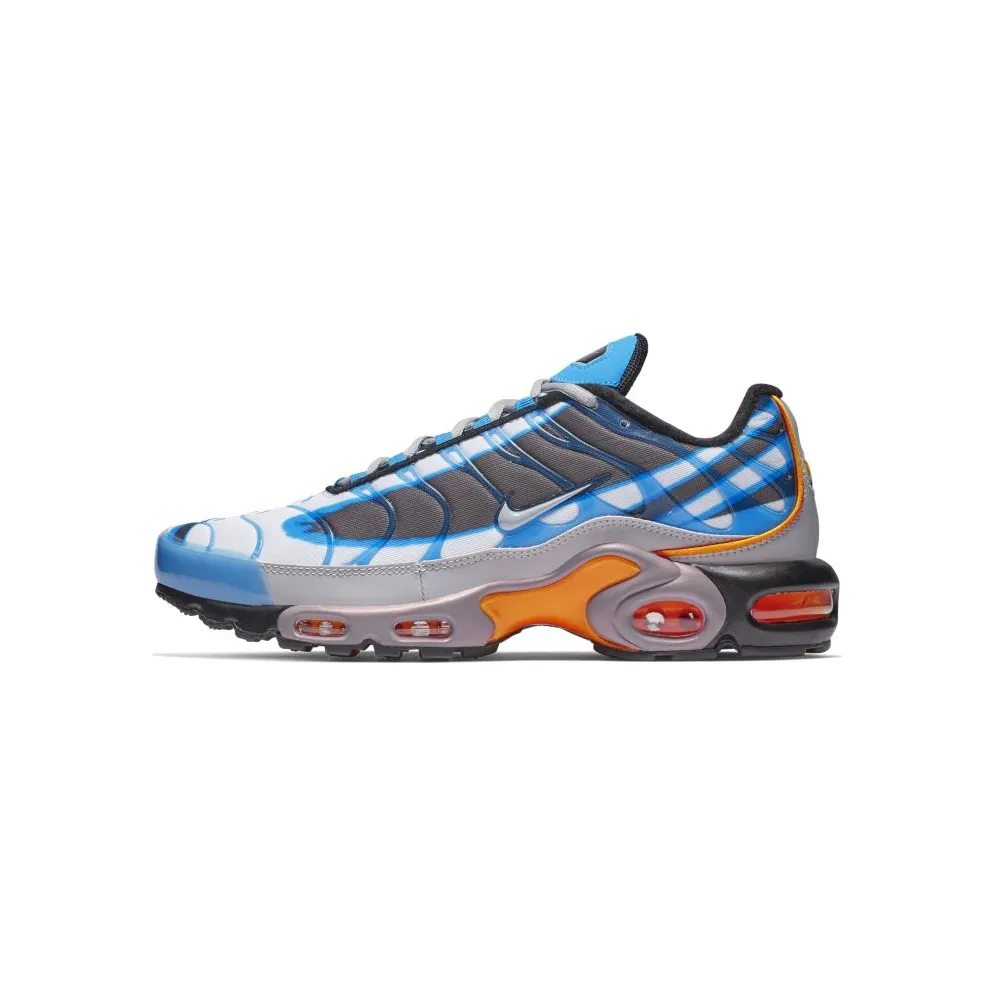 Nike Air Max Plus Deluxe Photo Blue/Wolf Grey-Orange Peel-Black-White-Metallic Silver (815994-400)
