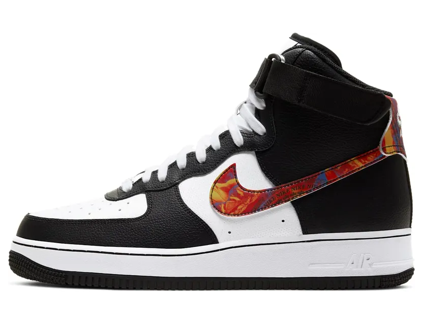 Nike Air Force 1 High ‘Vintage Mosaic’ White/Black/Pistachio Frost/Multi-Color (CU4736-100)