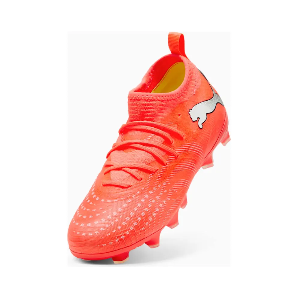 Puma Future 9 Match FG/AG Jr Glowing Red White Black Silver (108721-01)