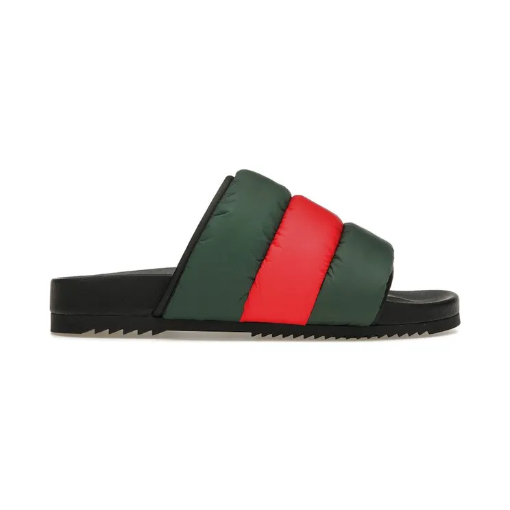 Gucci Padded Web Slide Green Red Web (700320 UFR30 3060)