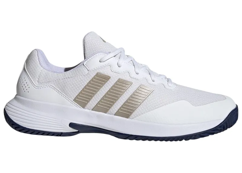 adidas Gamecourt 2 White Cyber Metallic Dark Blue (KI0782)