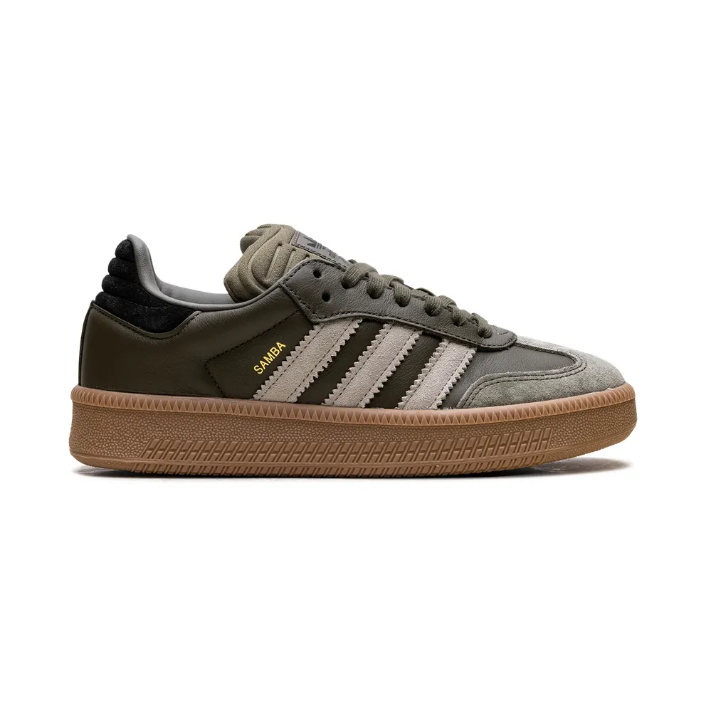 Adidas Samba XLG “Olive Strata Wonder Beige Gold Metallic” (JQ2387)
