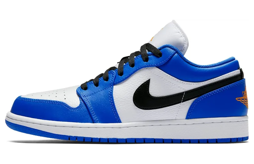 Air Jordan 1 Low Hyper Royal Orange Peel (553558-401)