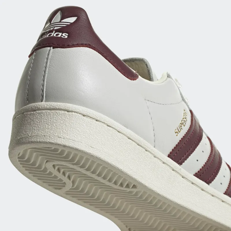 adidas Superstar Off White / Maroon / Off White (H68187)