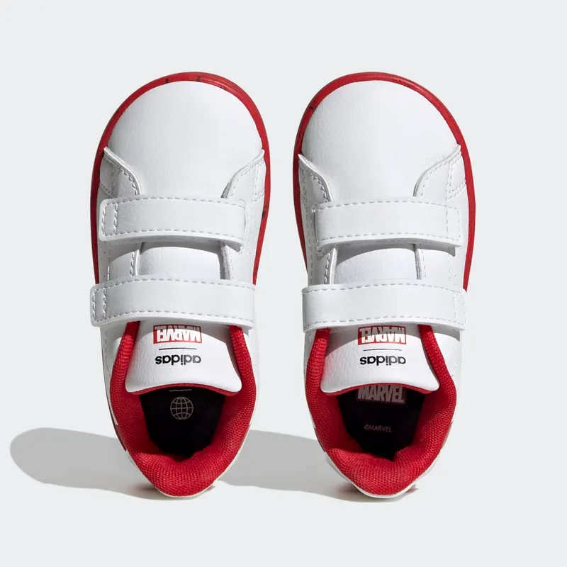 Adidas adidas x Marvel Advantage Spider-Man Hook-and-Loop Cloud White / Cloud White / Better Scarlet (HQ8841)