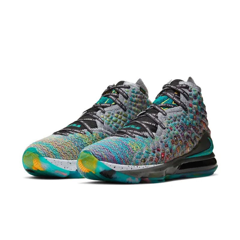 Nike LeBron 17 I Promise Green Slate Heather/Neptune Green-Black-White (CD5052-300)