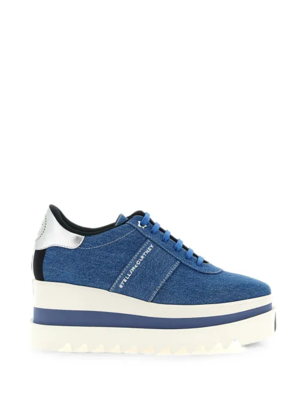 Stella McCartney Sneakelyse sneakers with plateauzool – Blue (810757E00337)
