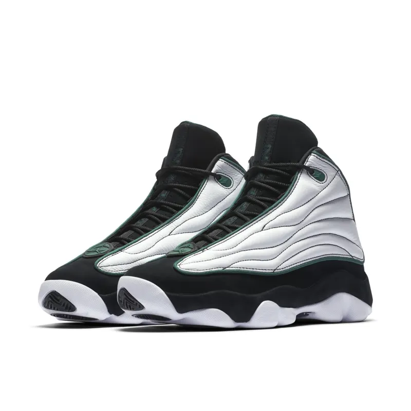 Jordan Pro Strong White Black Green Black/Dark Pine-White (407285-011)