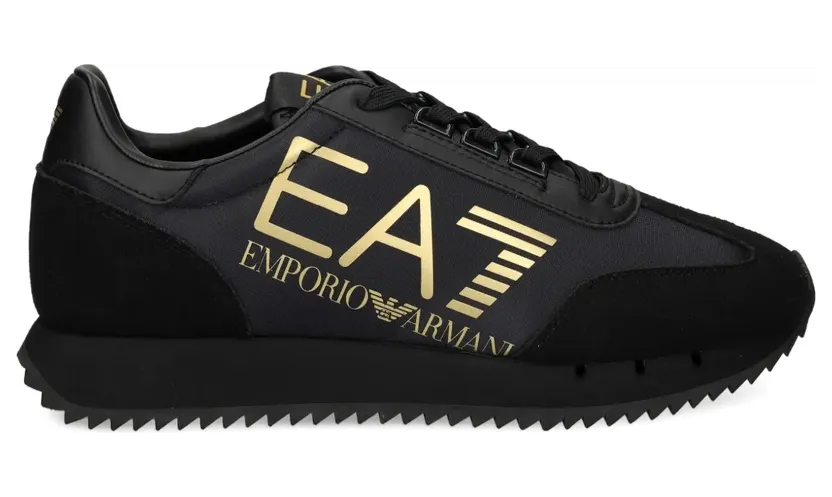 Ea7 Emporio Armani Sneakers met logodetail – Zwart (7X000541AF18609)