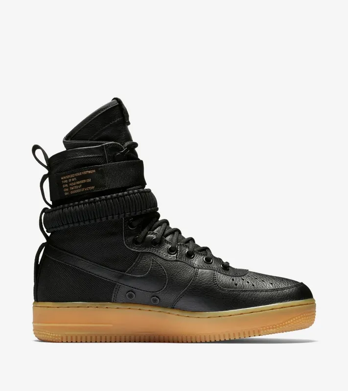 Nike SF Air Force 1 Black Gum Black Gum/Light Brown (859202-009)
