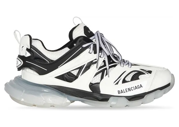 Balenciaga Track Clear Sole White/Black (W) (647741W3BZ29010)