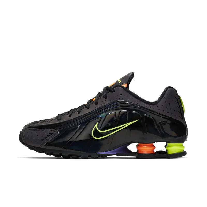 Nike Shox R4 Gel Black Neon Black/Volt-Orange (CI1955-074)