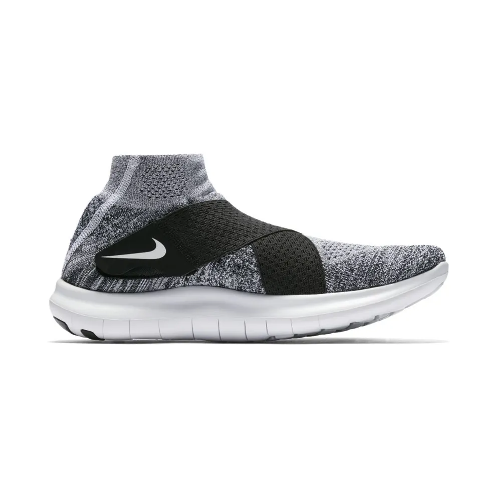 Nike Free RN Motion Flyknit 2017 Black White Black/White-Pure Platinum-Wolf Grey (880845-001)