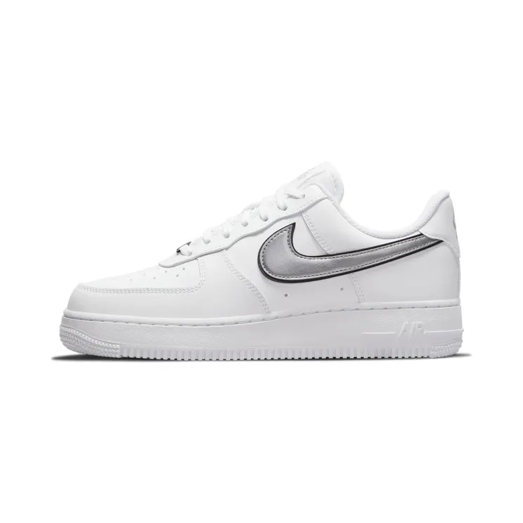 Nike AIR FORCE 1 MNS Metallic Purple “White / Black / Metallic Silver” (DD1523-100)