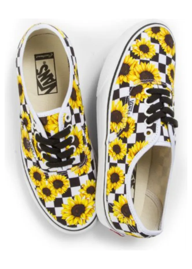 VANS Gepersonaliseerde Sunflowers Authentic Geel (VN0A3CST684)