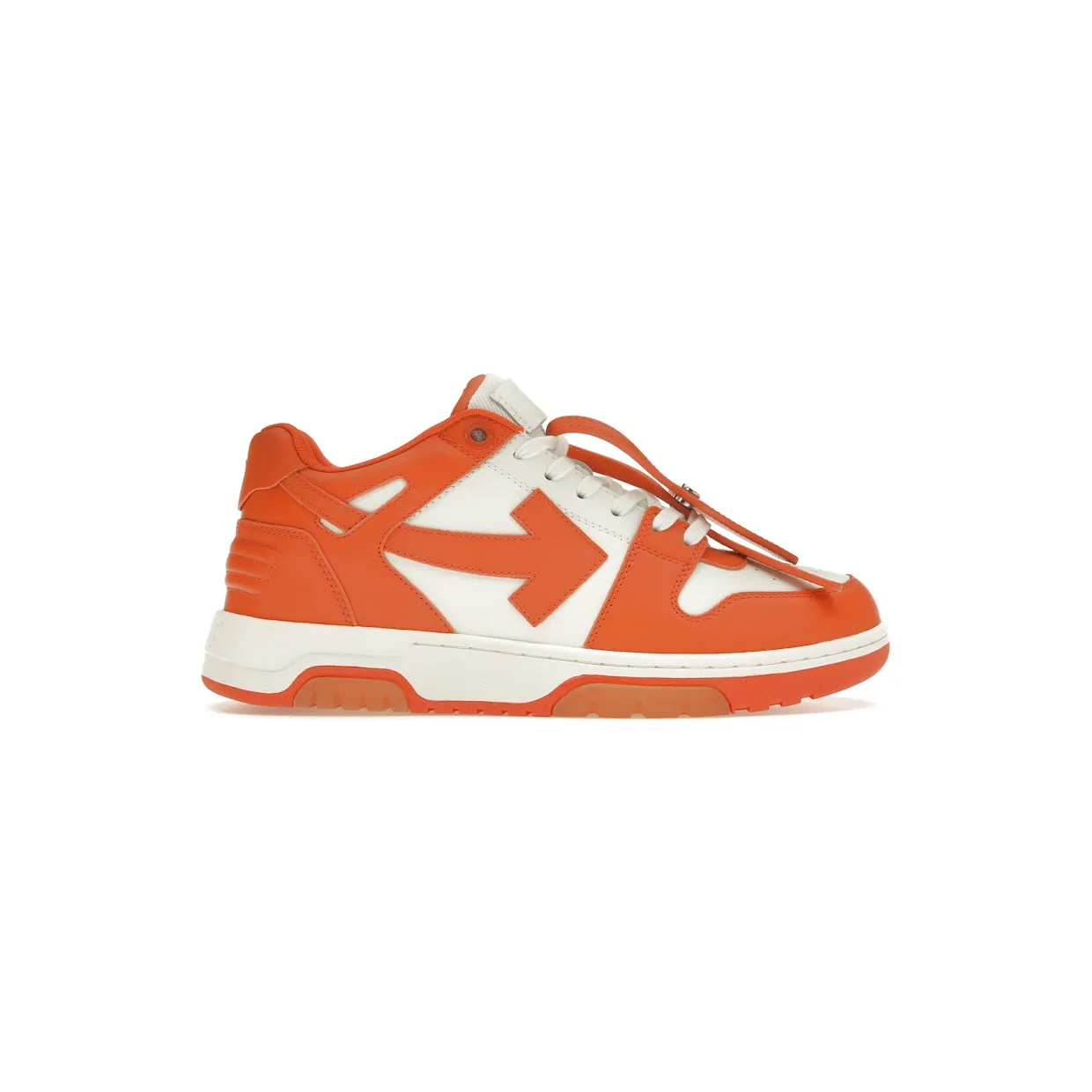 OFF-WHITE Out Of Office OOO Low Tops White Orange (OMIA189S22LEA0010120)