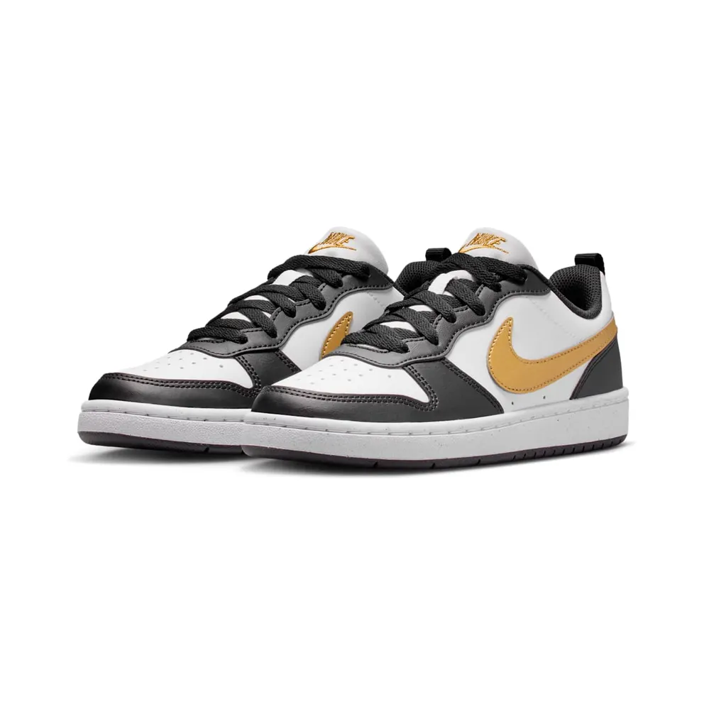 Nike Court Borough Low Recraft Black White Metallic Gold (DV5456-008)