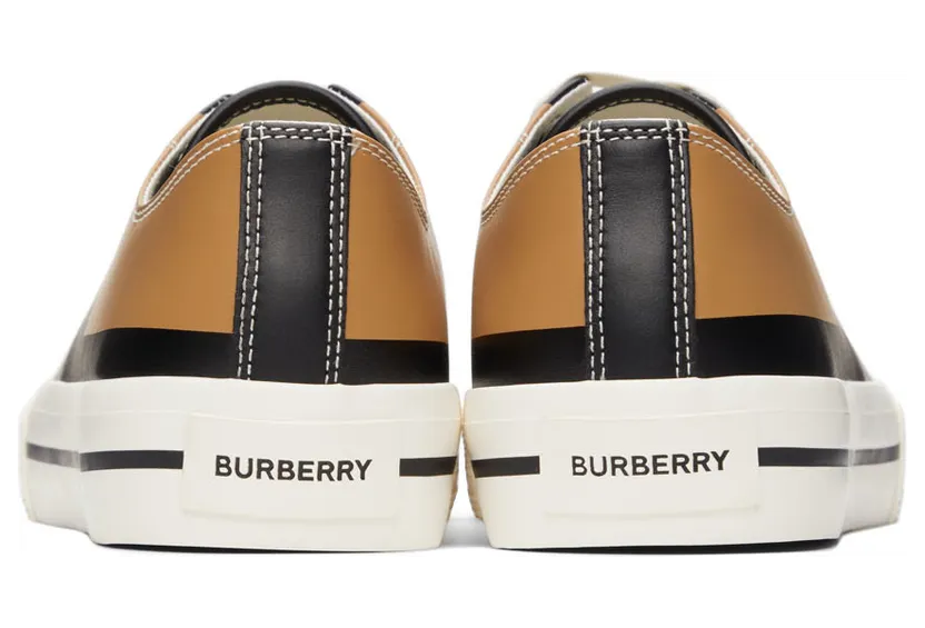 Burberry Black & White Exploded Check Larkhall Sneakers (8043606) (4)