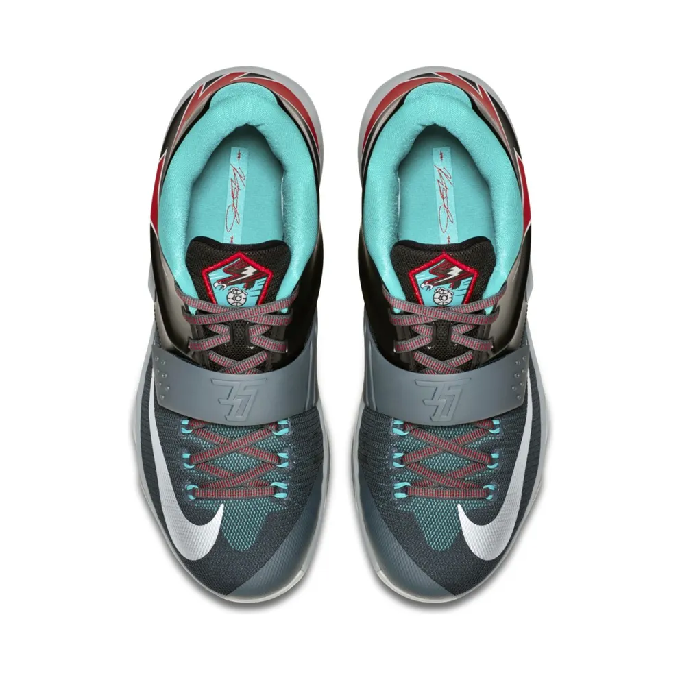 Nike KD 7 Flight Classic Charcoal/Dove Grey-Light Retro-University Red (653996-005)