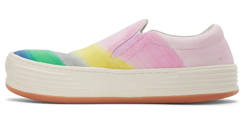 Palm Angels Multicolor Canvas Stripe Sneakers (PWIA040S22FAB0038400) (3)