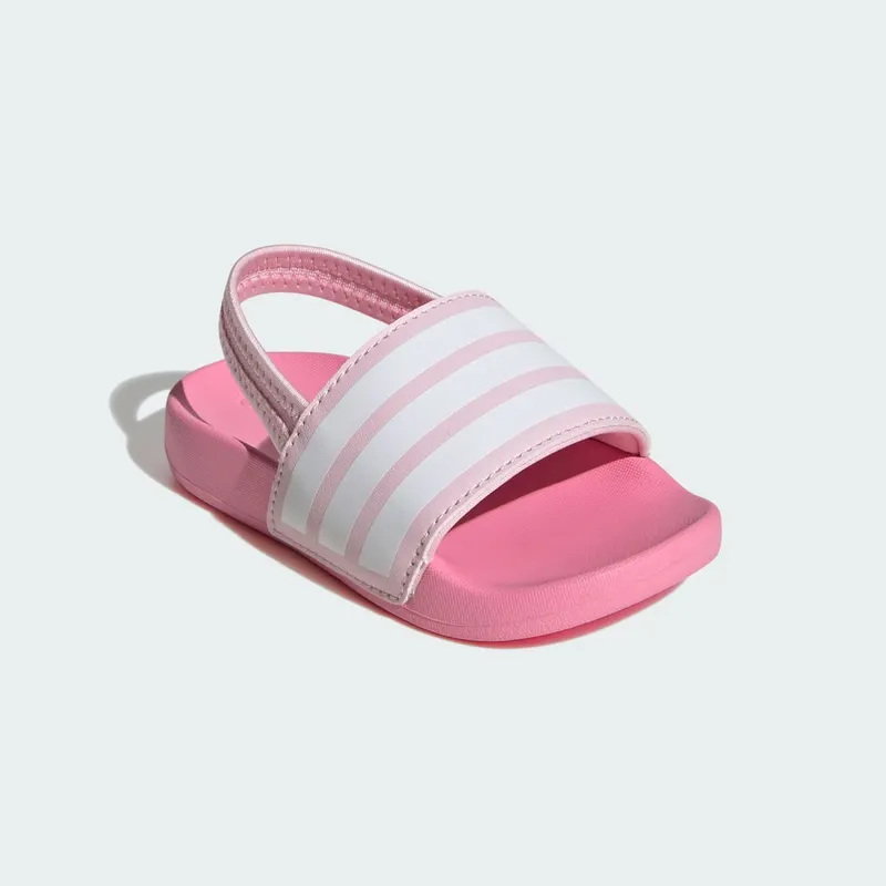 Adidas adilette Estrap Slides Kids Clear Pink / Cloud White / Bliss Pink (JR5326)