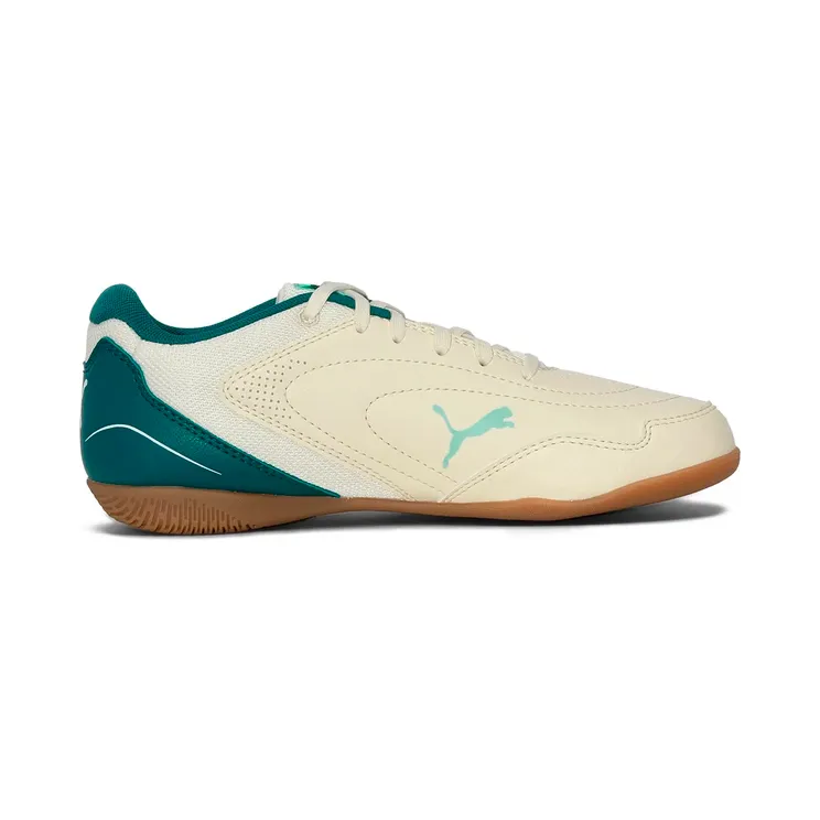 Puma Truco IV Hallen-Fußballschuhe 03 sugared almond/puma white/emerald ice/mint jelly/puma black 38.5 “Brown EU” (108970)
