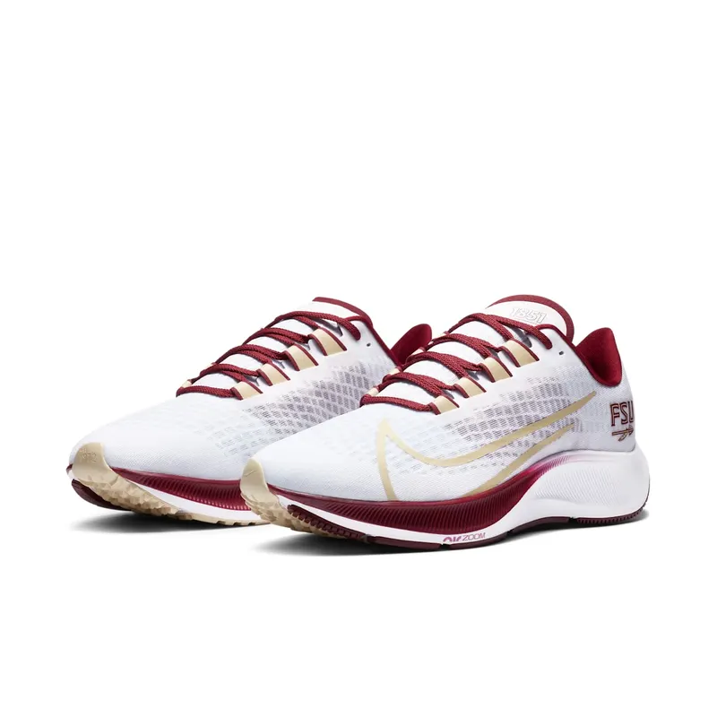 Nike Air Zoom Pegasus 37 Florida State White/Pure Platinum-Team Maroon-Team Gold (CZ5377-100)