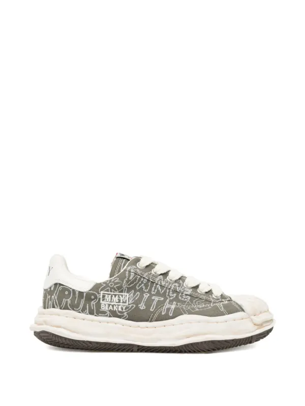 Maison MIHARA YASUHIRO mit grafischem Print – Green (MHRSN0GREENMQGRX440)