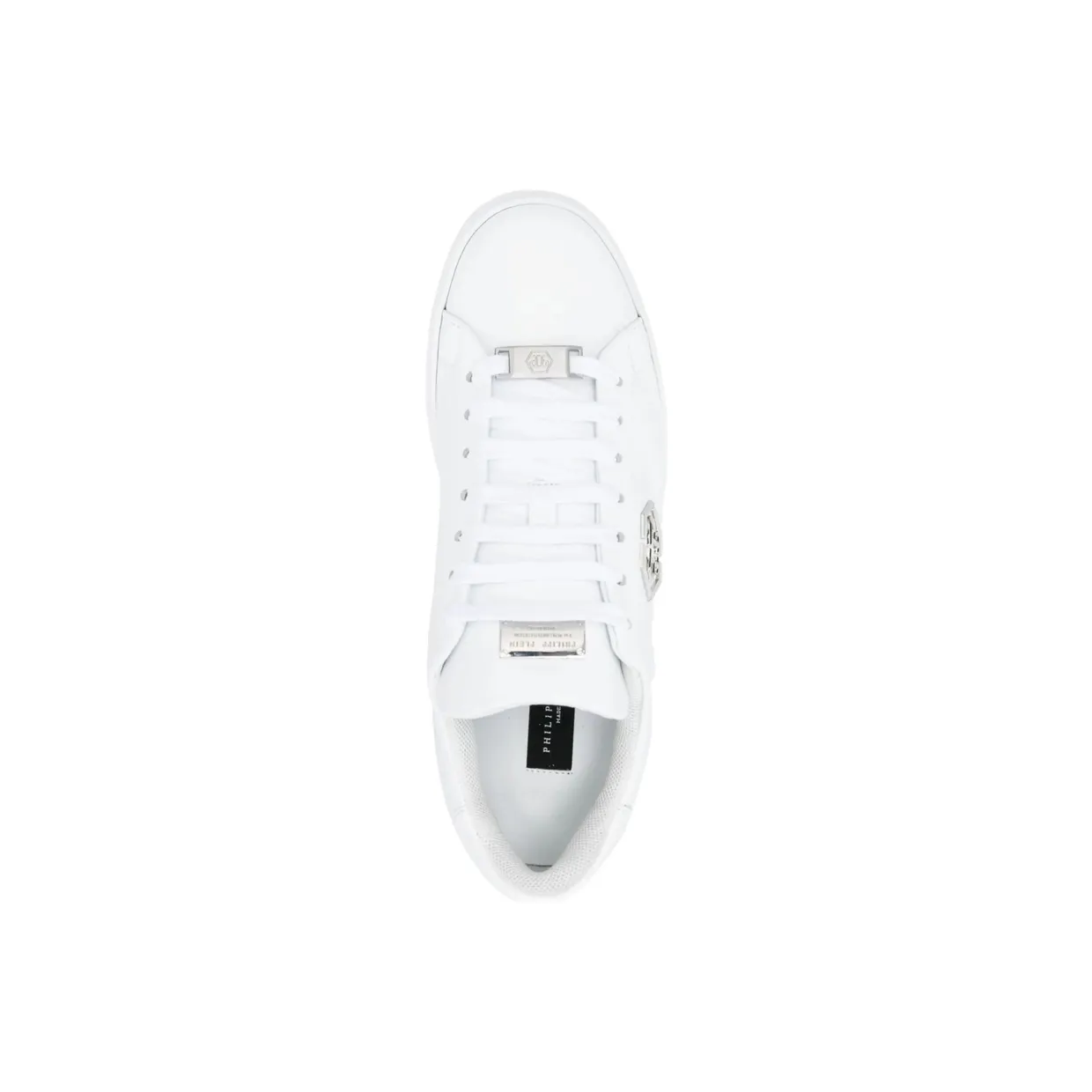 Philipp Plein Leather Lo-top “White” (USC0379 PLE075N 0202) (3)