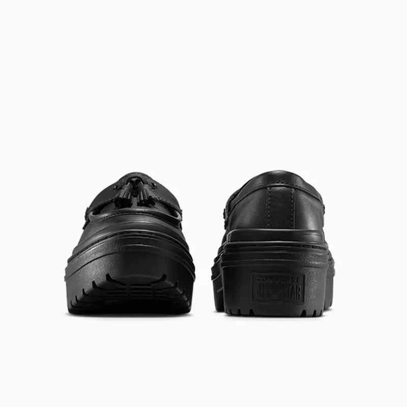 Converse Chuck Taylor All Star Lugged Heel Loafer Platform Leather Black/Black/Black (A14707C)