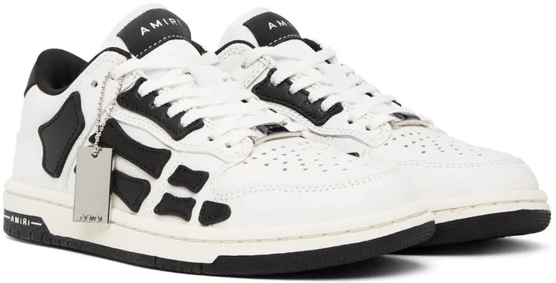 AMIRI White & Black Skel (PS22WFS003-111)