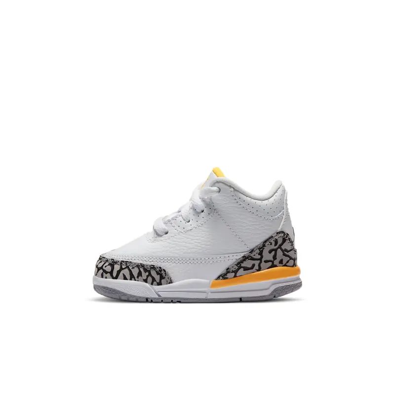 Jordan 3 Retro Laser Orange (TD) White/Black-Laser Orange-Cement Grey (654964-108)