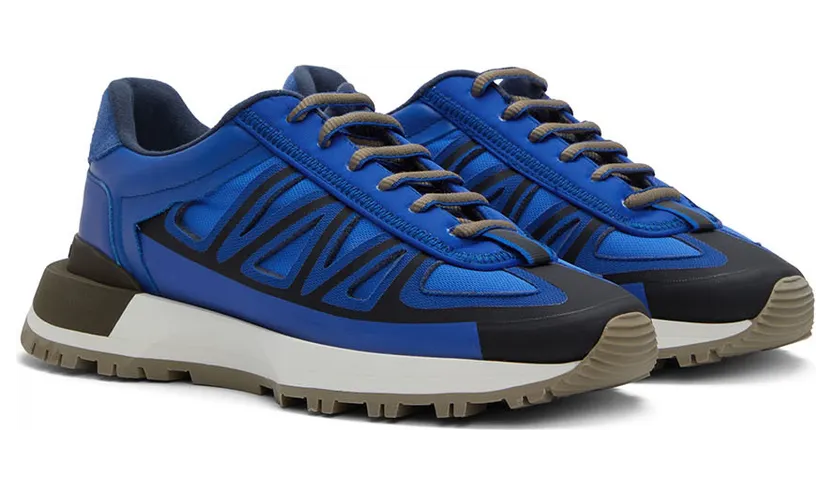 Maison Margiela SSENSE Exclusive Blue 50/50 Sneakers (S57WS0444 P4760 H2931) (4)