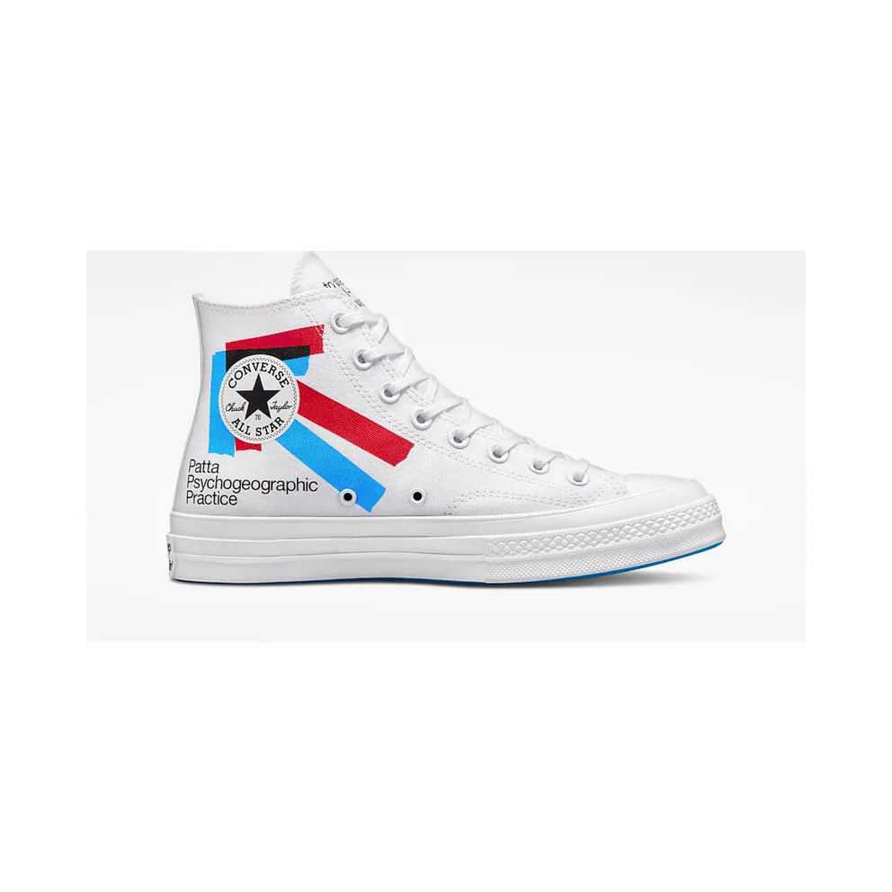 Converse Converse x Patta x Experimental Jetset Chuck 70 White/fiery Red/diva Blue (A03173C)
