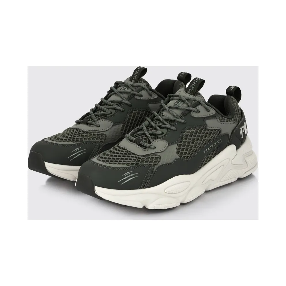 Plein Sport Track-King Leather And Mesh Green (FAESUSC0800STE003N65)