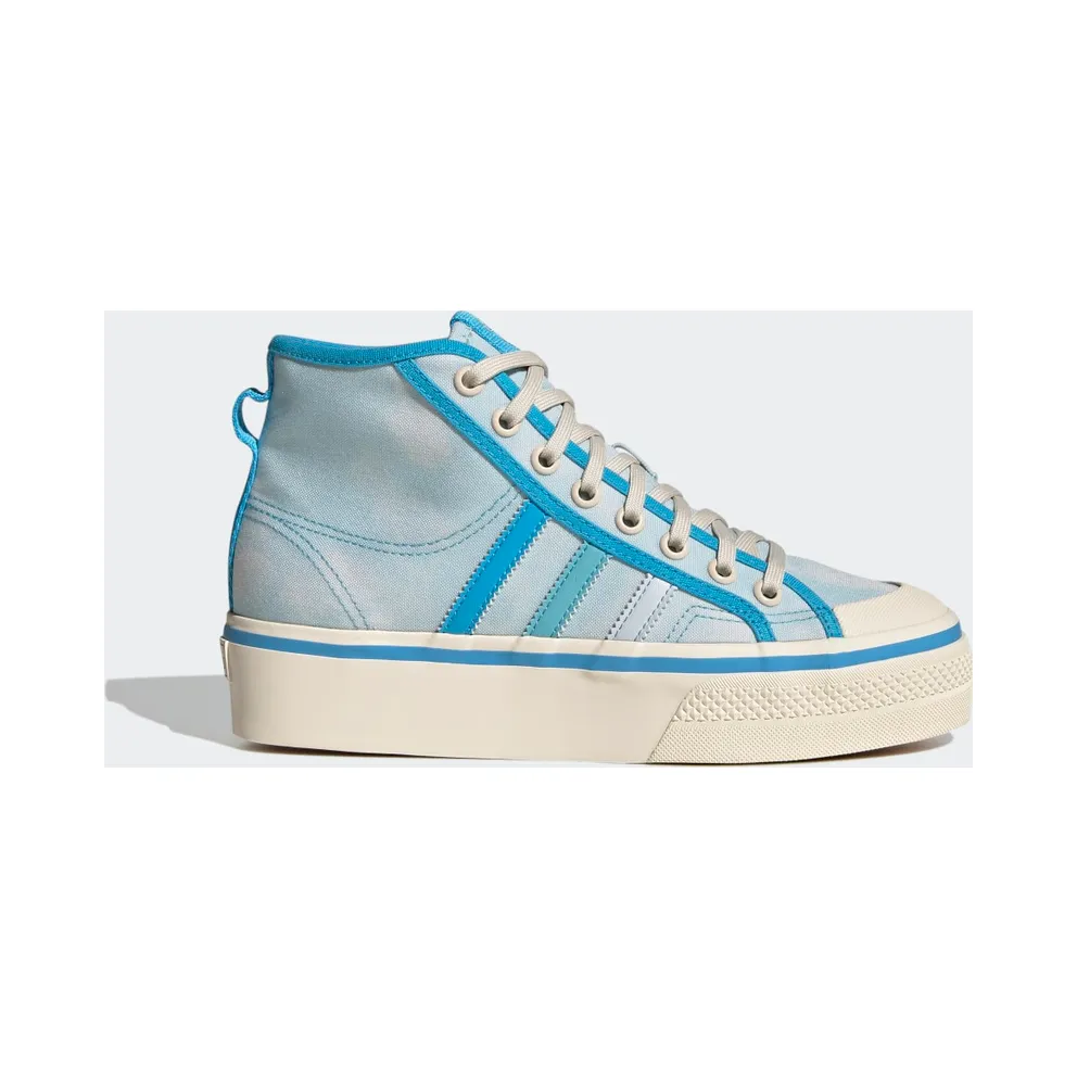 adidas Nizza Platform Mid Schuh Almost Blue / Pantone / Wonder White (GX4604)