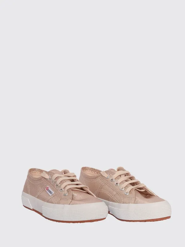 SUPERGA 2750-Cotu Classic Boy’s Lamé Low-Top with Rubber Sole Pink (S002J20941)