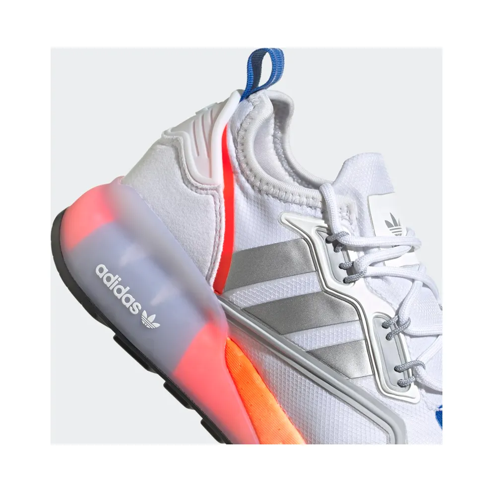 adidas ZX 2K Boost Cloud White / Silver Metallic / Glow Blue (FY5694)
