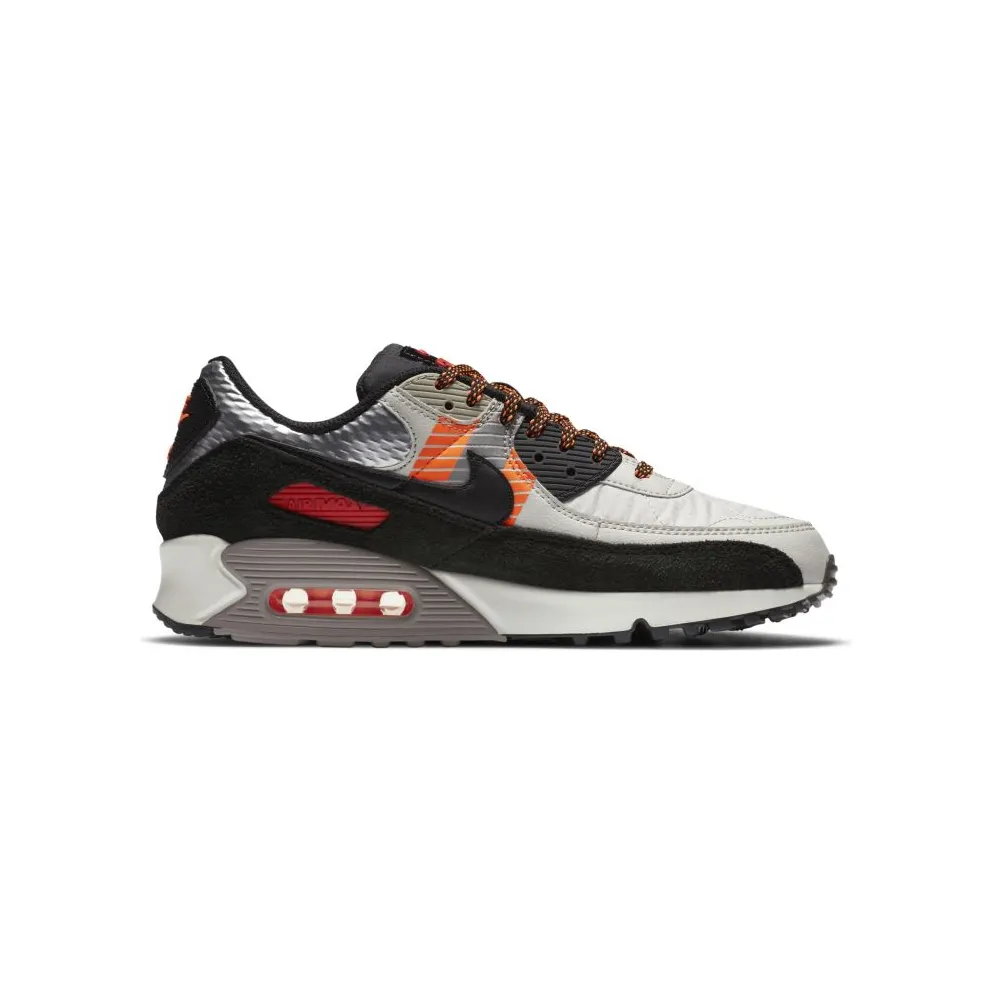 Nike Air Max 90 3M Pack Light Bone Light Bone/Black-Total Orange (CZ2975-001)