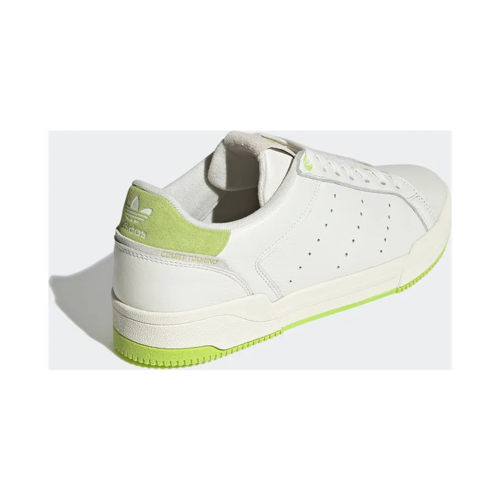adidas Court Tourino Off White / Semi Solar Slime / Semi Solar Slime (H02183)