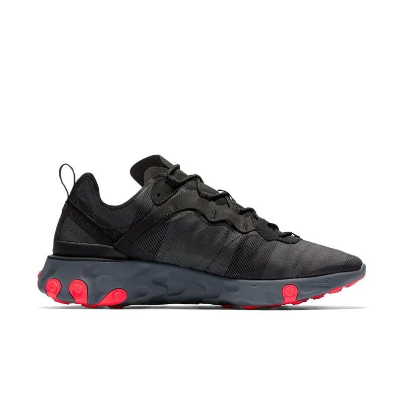 Nike React Element 55 Black Solar Red Black/Solar Red-Cool Grey (BQ6166-002)