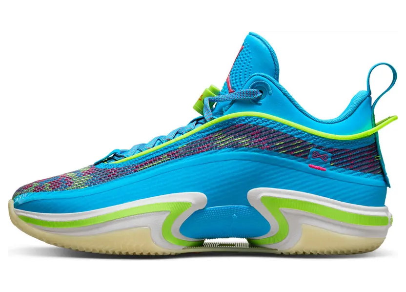 Jordan Air Jordan Xxxvi Low Lukaen “Laser Blue / Electro Purple / Pink Prime / Electric Green” (DN4196-430)
