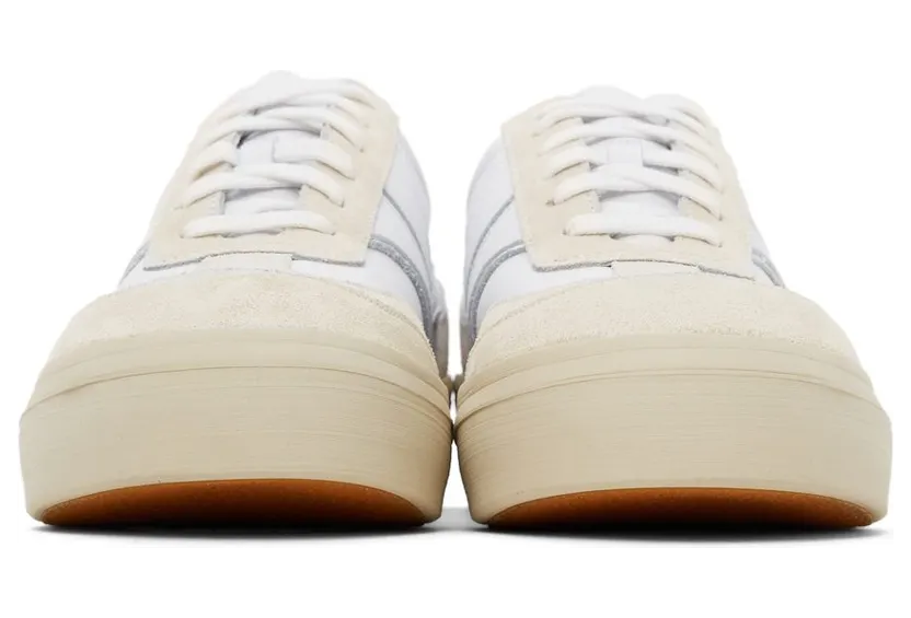 Dries Van Noten White Leather Low Sneakers (SM212-103) (2)