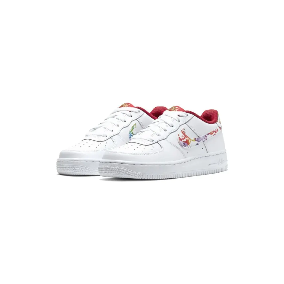 Nike Air Force 1 Chinese New Year 2020 (GS) White/White-Metallic Gold-Multi-Color (CU2980-191)