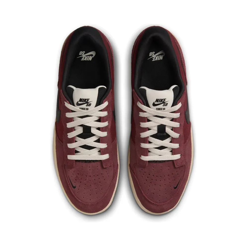 Nike SB Force 58 Dark Team Red Black Light Orewood Brown (DV5477-602)