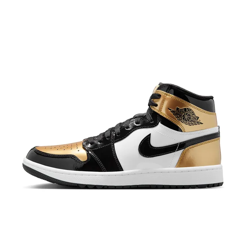 Jordan 1 Retro High Golf Patent Gold Toe (DQ0660-002)