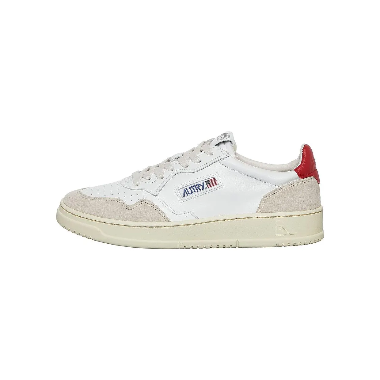 Autry Medalist Low White / Red (AULMLS43)